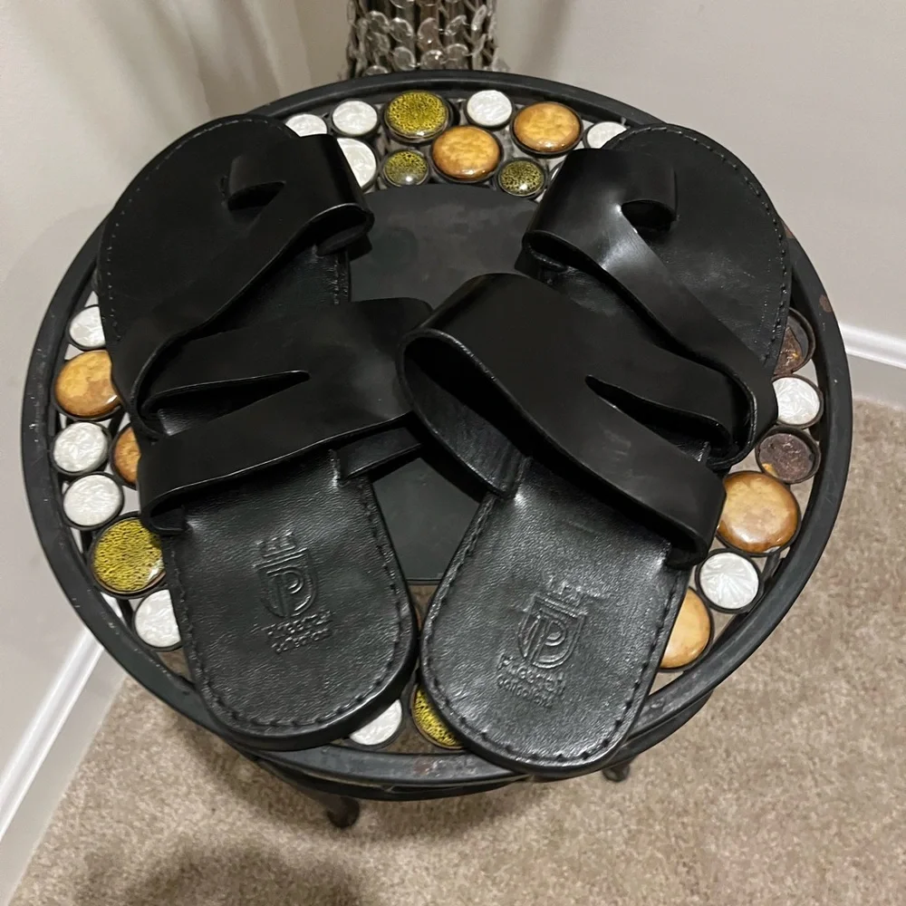 Genuine Handmade Men's  Sandals Brown Size 8 - Picture 7 of 10